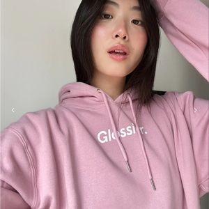Glossier Original Pink Hoodie